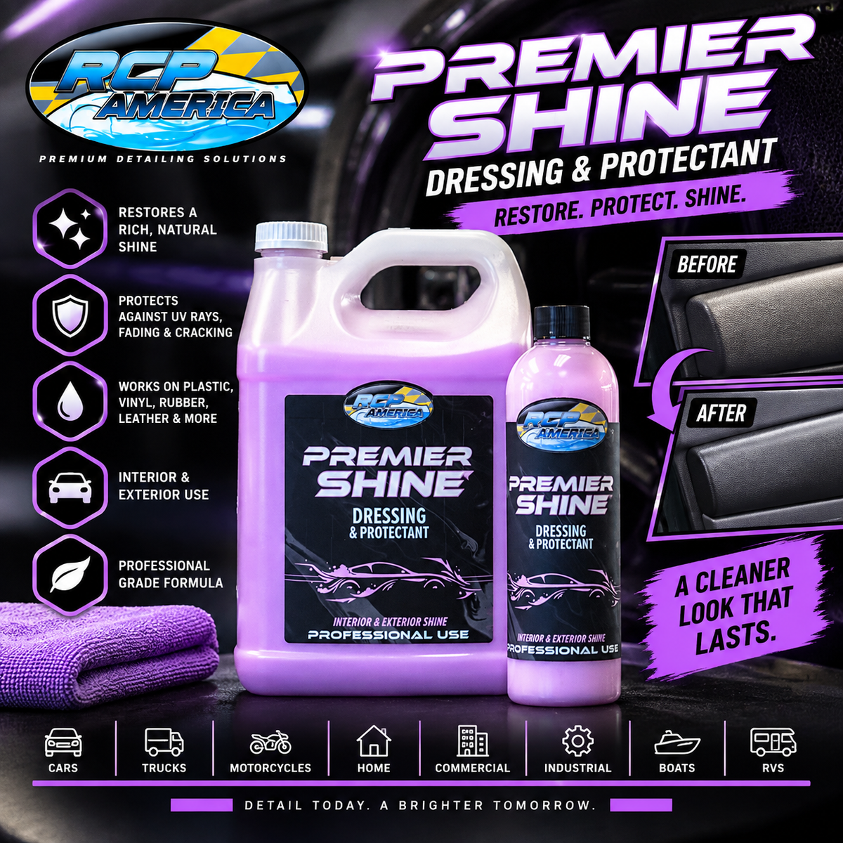 RCP Premier Shine Dressing and Protectant