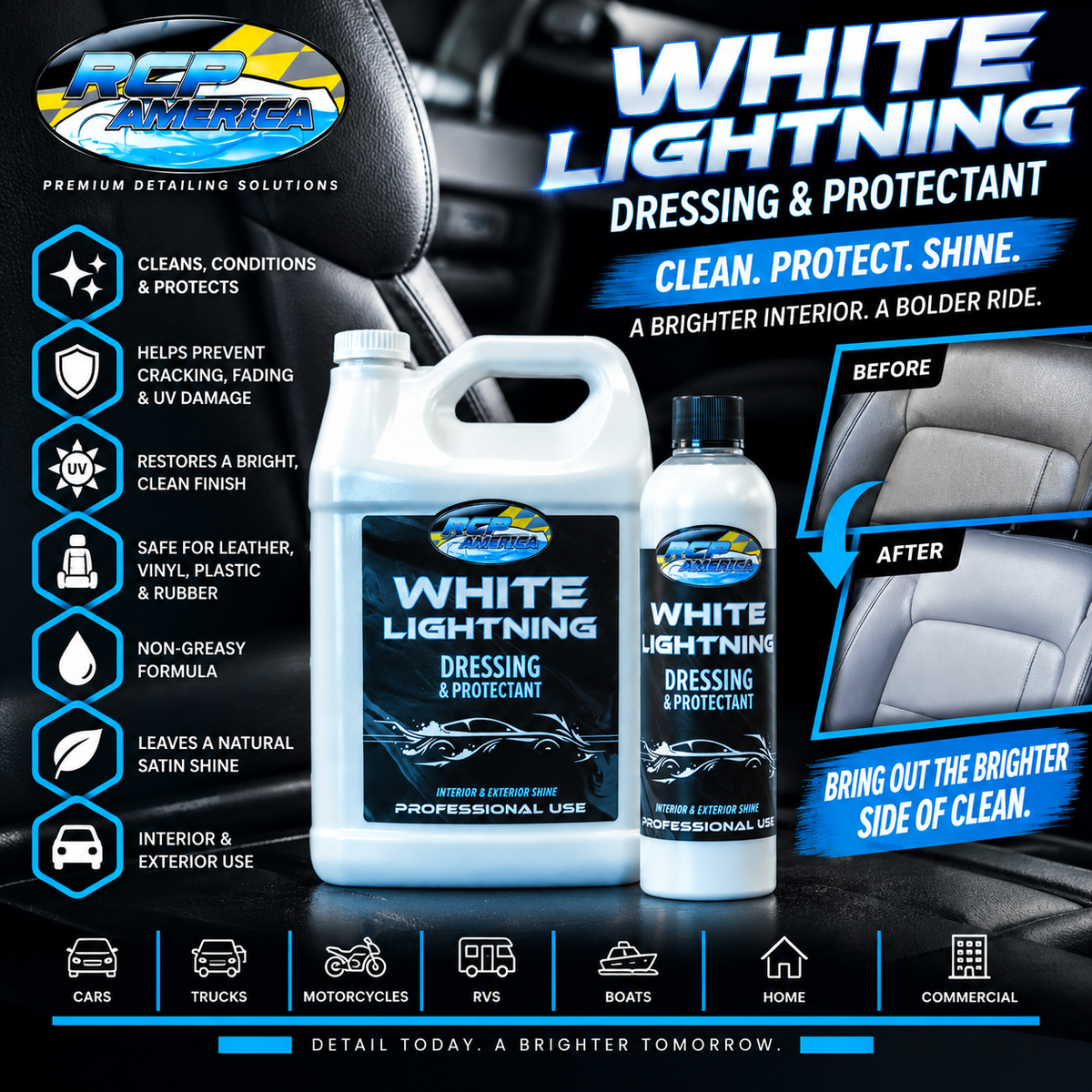 RCP White Lightning Interior/Exterior Dressing and Protectant