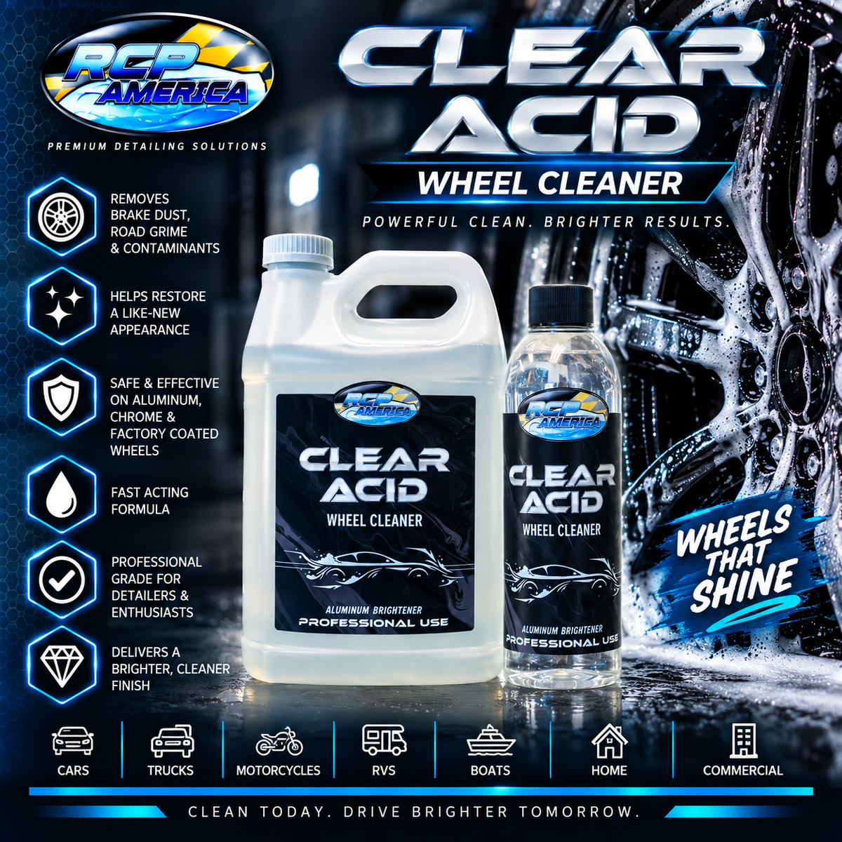 RCP Clear Acid Wheel Cleaner